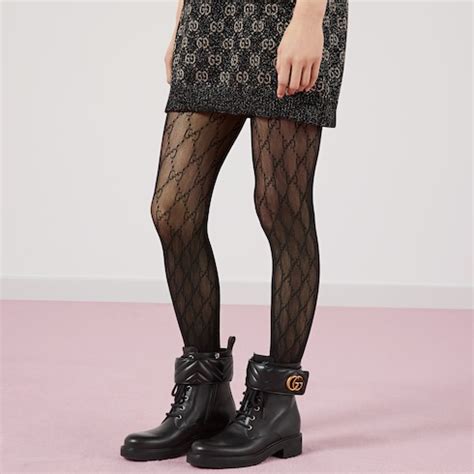 gucci silver interlocking g|Gucci interlocking g tights black.